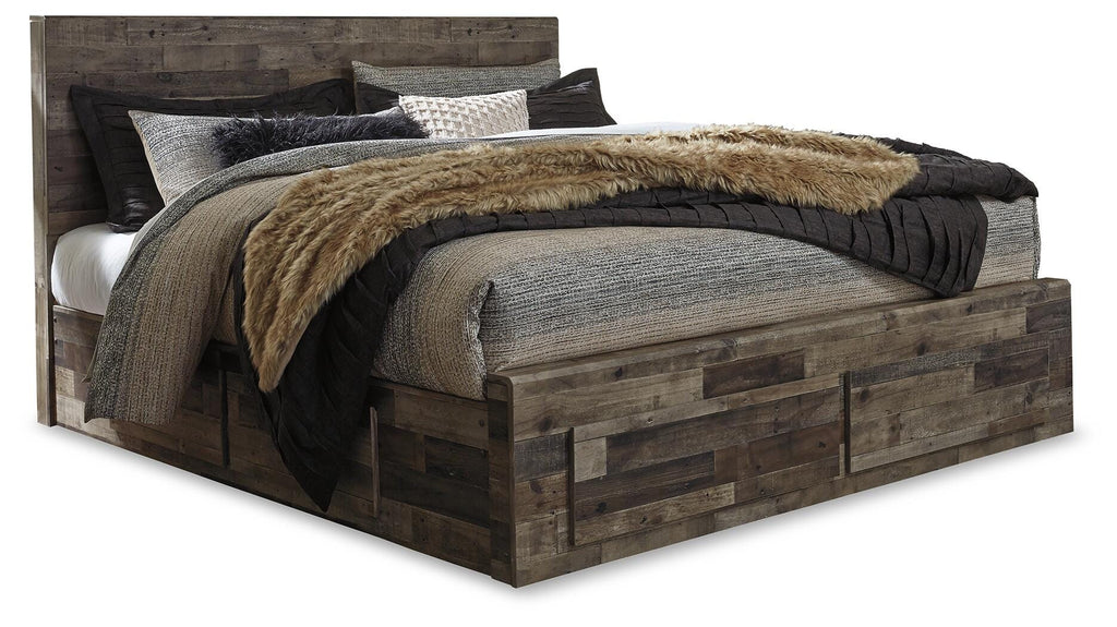 Derekson King Panel Bed with 6 Storage Drawers - image 3