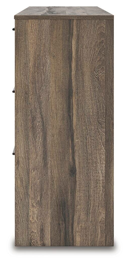 Elbrim Dresser in Brown, alternate side view