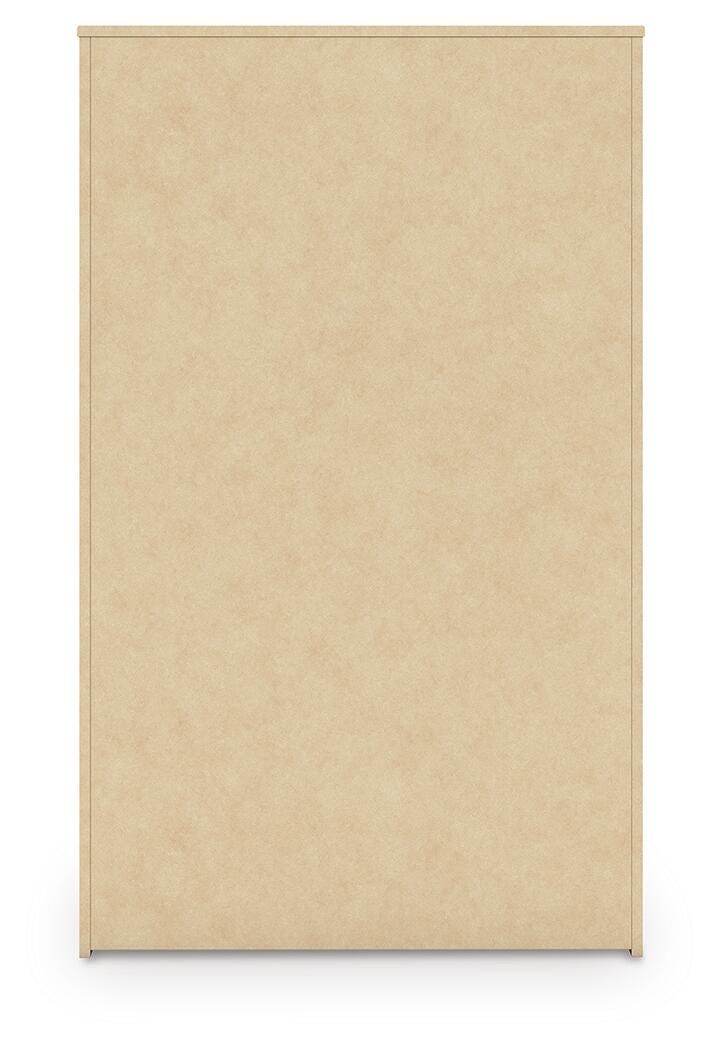 Elbrim Chest of Drawers in Brown, back view