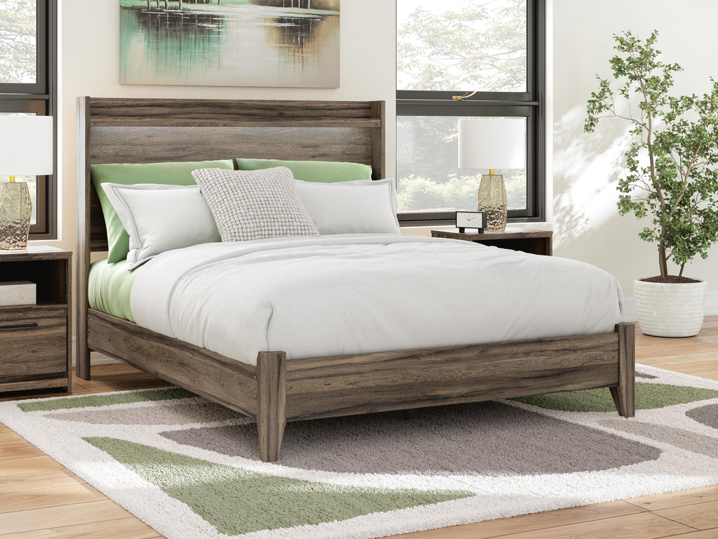 Elbrim Queen Panel Bed in Brown, alternate view 2