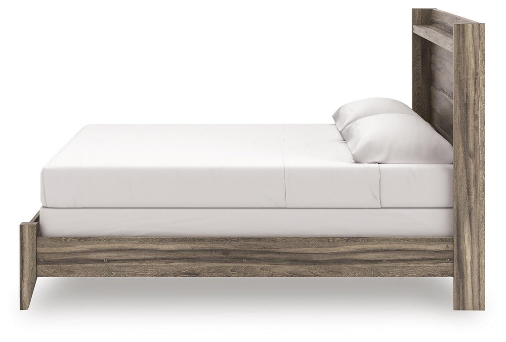 Elbrim King Panel Bed in Brown, alternate side view