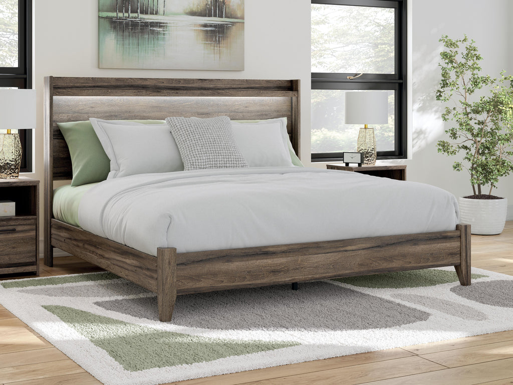 Elbrim King Panel Bed in Brown, alternate view 2