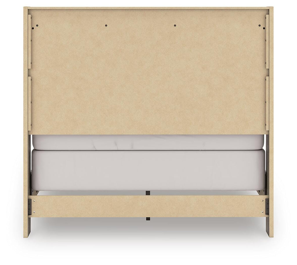 Elbrim Full Panel Bed in Brown, back view