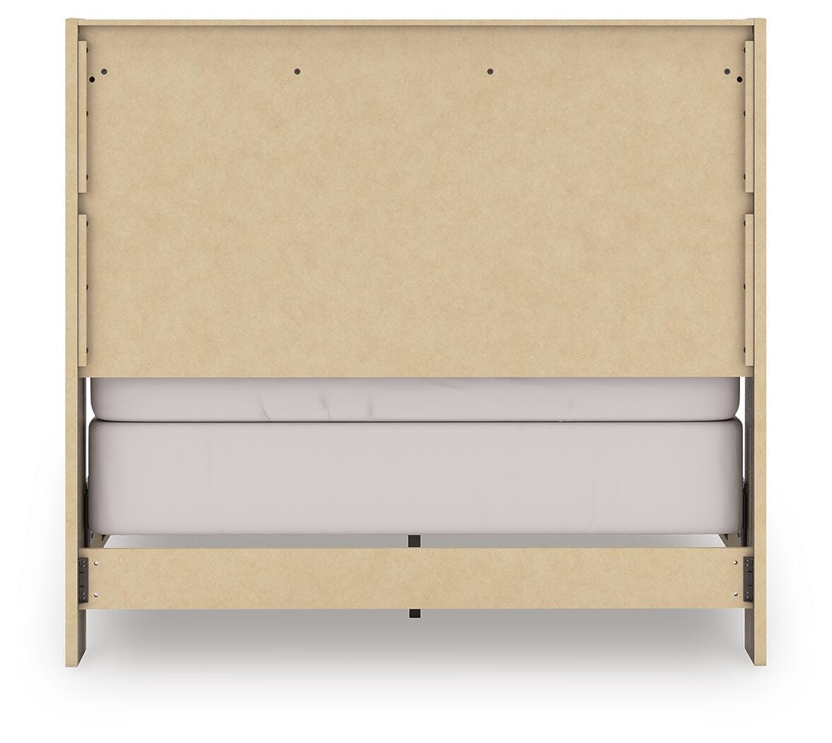 Elbrim Full Panel Bed in Brown, back view