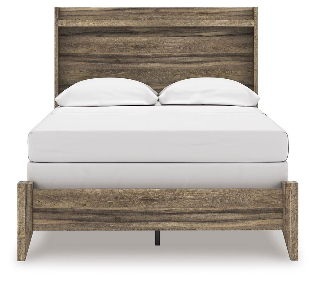 Elbrim Full Panel Bed in Brown, front view