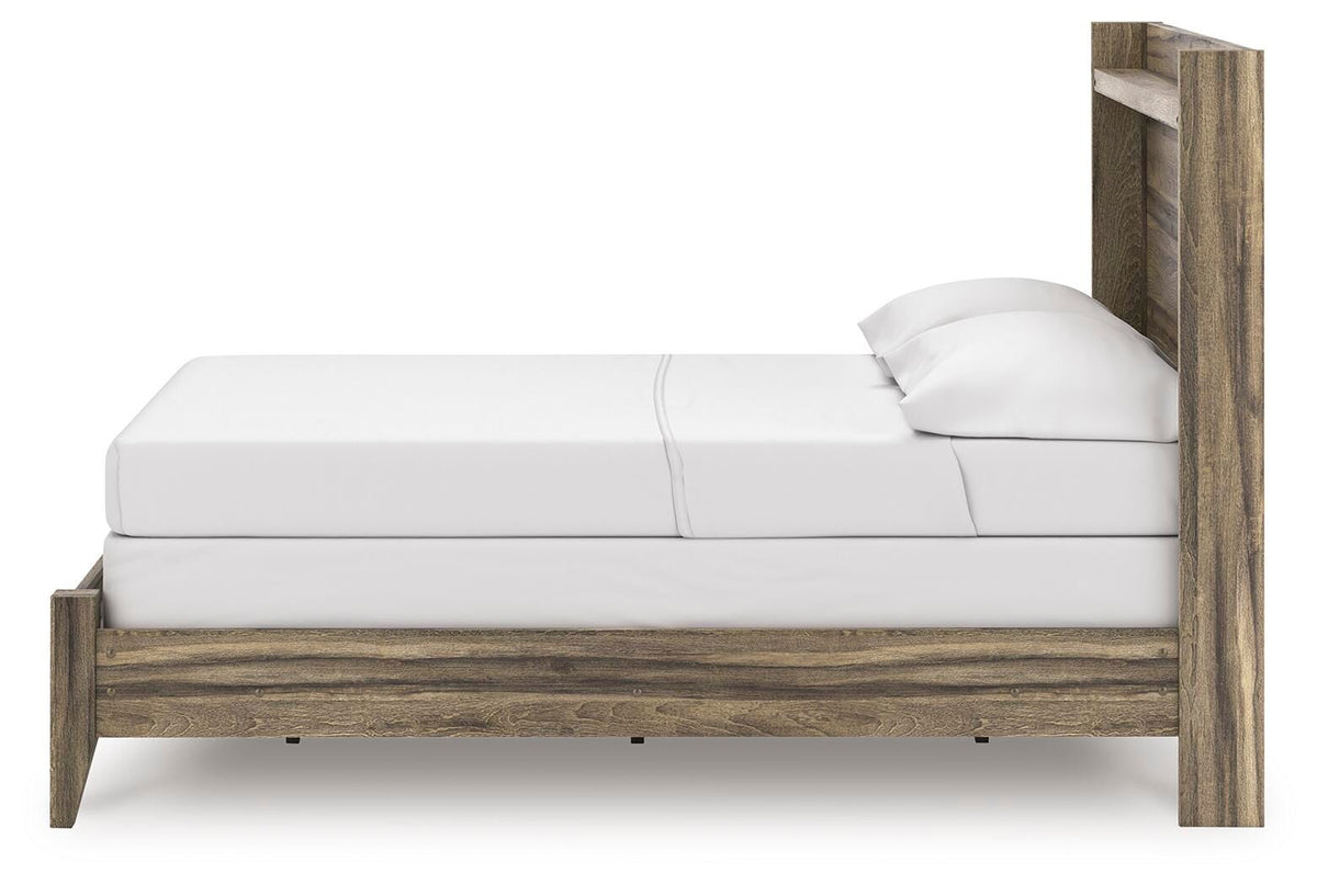 Elbrim Full Panel Bed in Brown, alternate side view