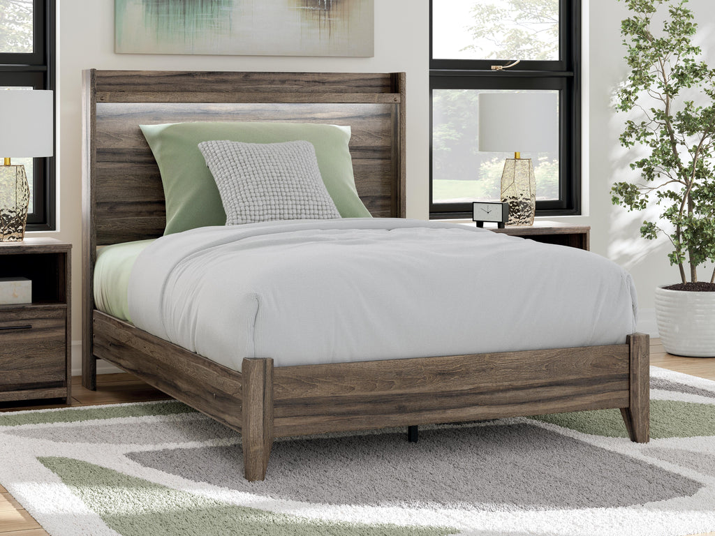 Elbrim Full Panel Bed in Brown, alternate view 2