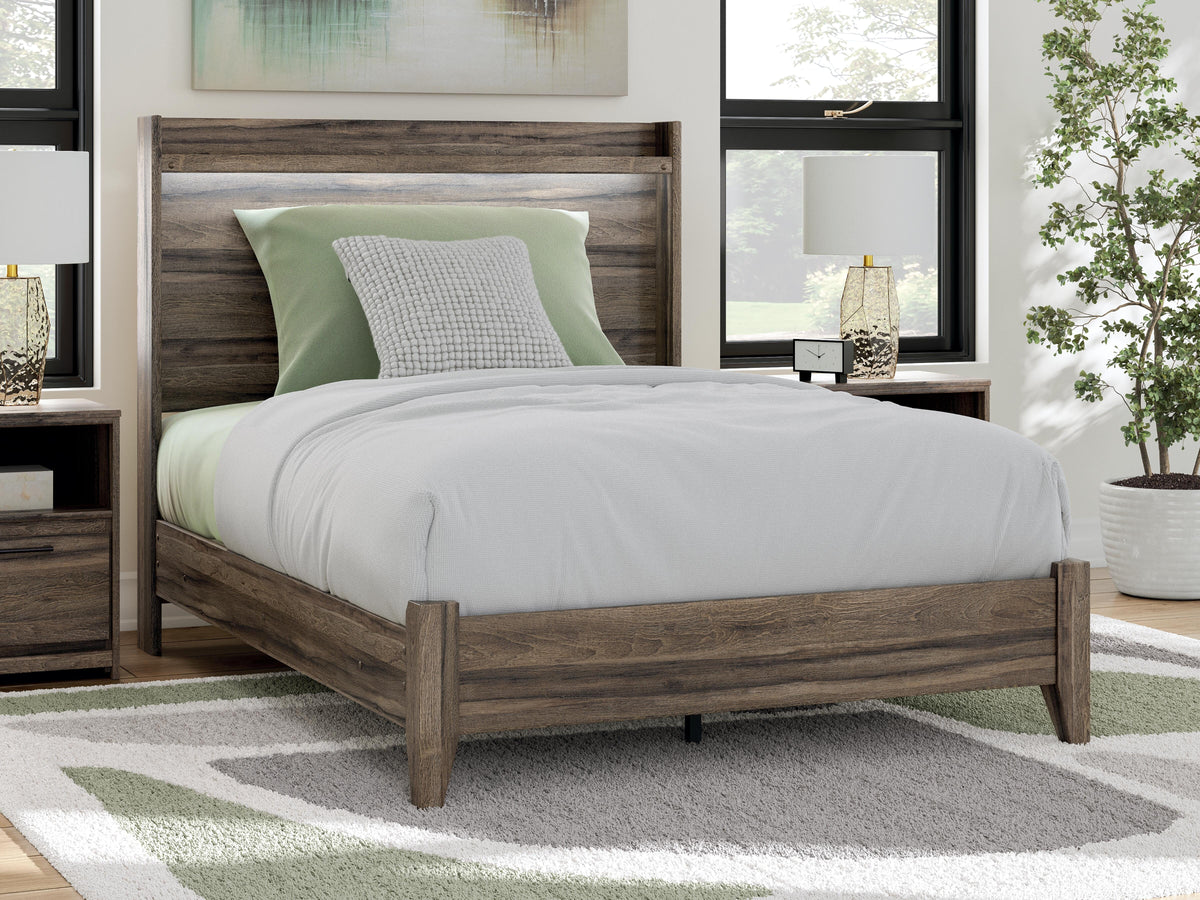 Elbrim Full Panel Bed in Brown, alternate view 2