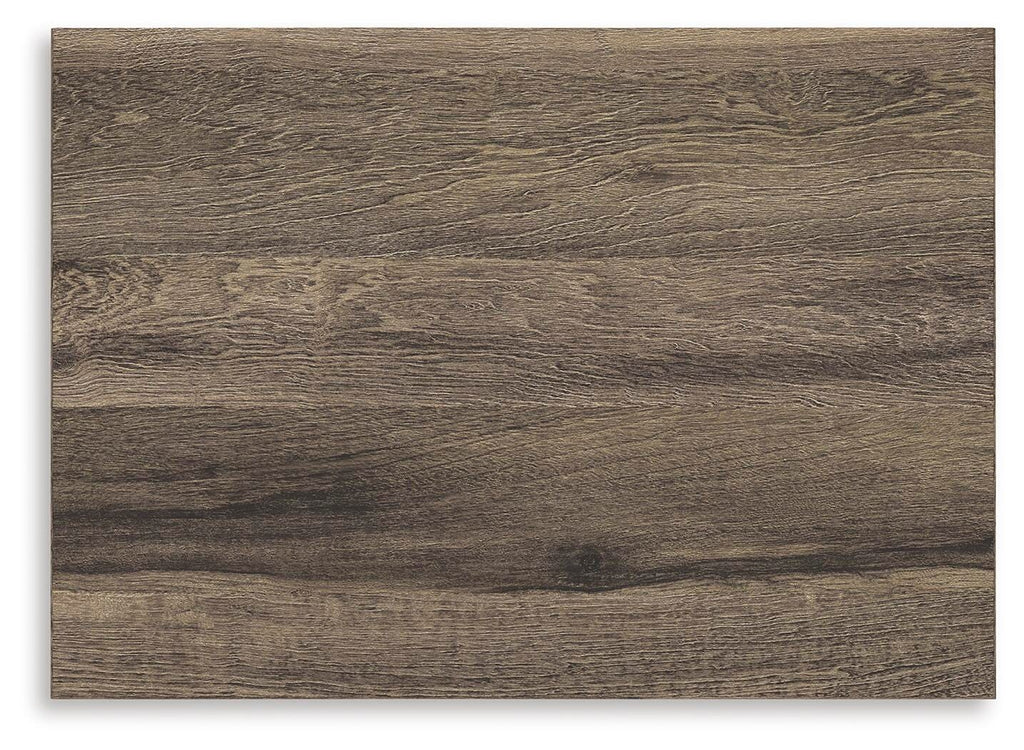 Elbrim Nightstand in Brown, top view
