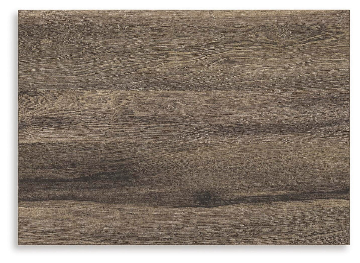 Elbrim Nightstand in Brown, top view