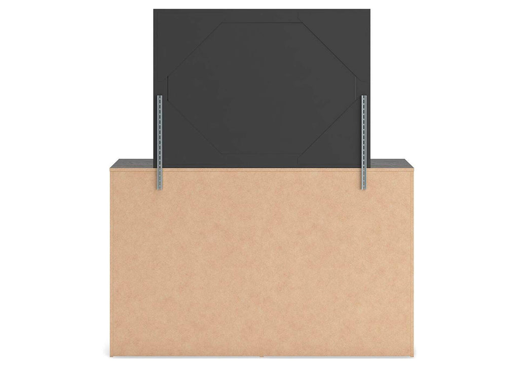 Delmorta Twin Panel Bed, Dresser, Mirror and Chest