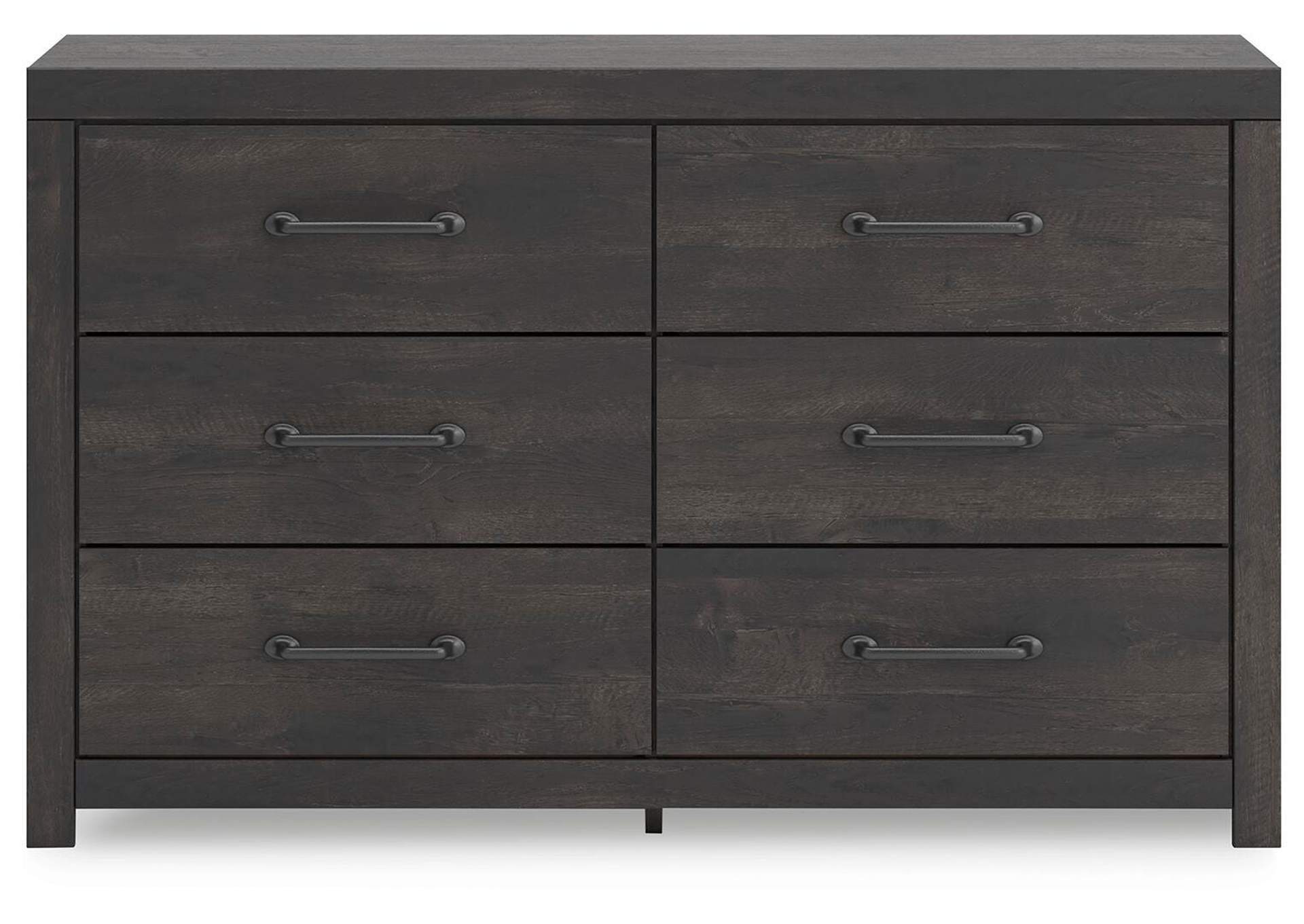 Delmorta Full Panel Storage Bed and Dresser front view