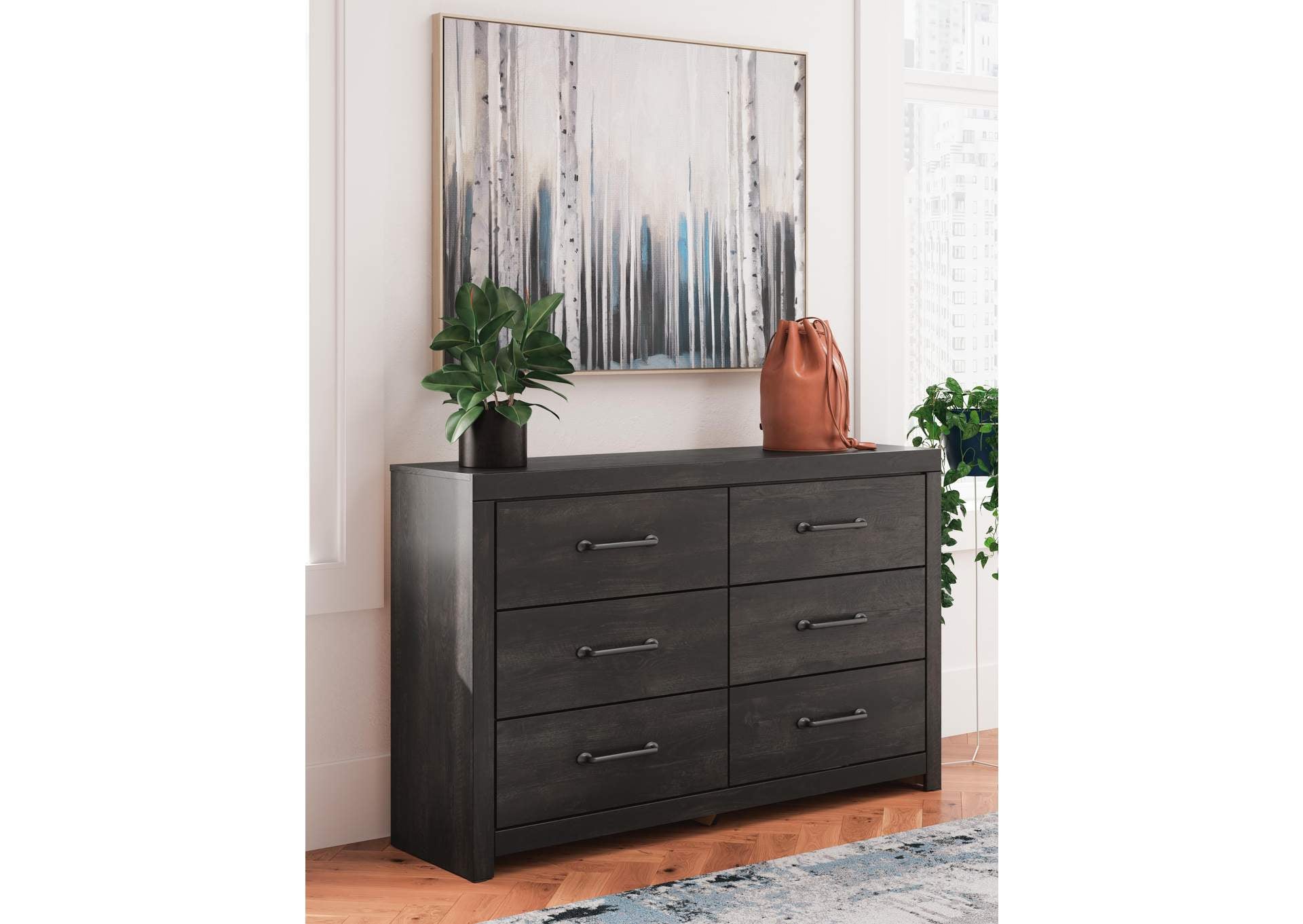Delmorta Twin Panel Bed, Dresser and Nightstand