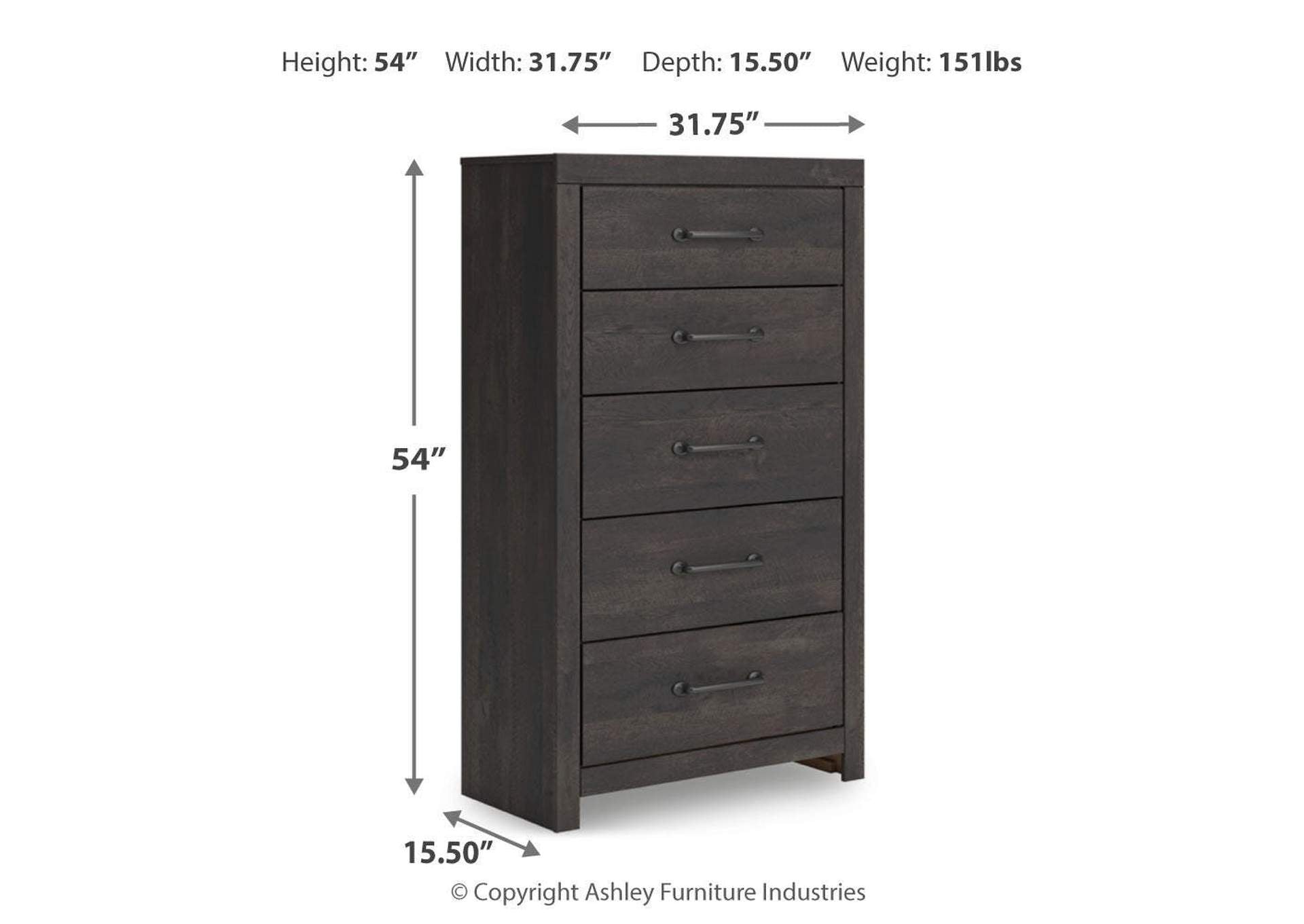 Delmorta Twin Panel Bed, Dresser, Mirror and Chest dimensions