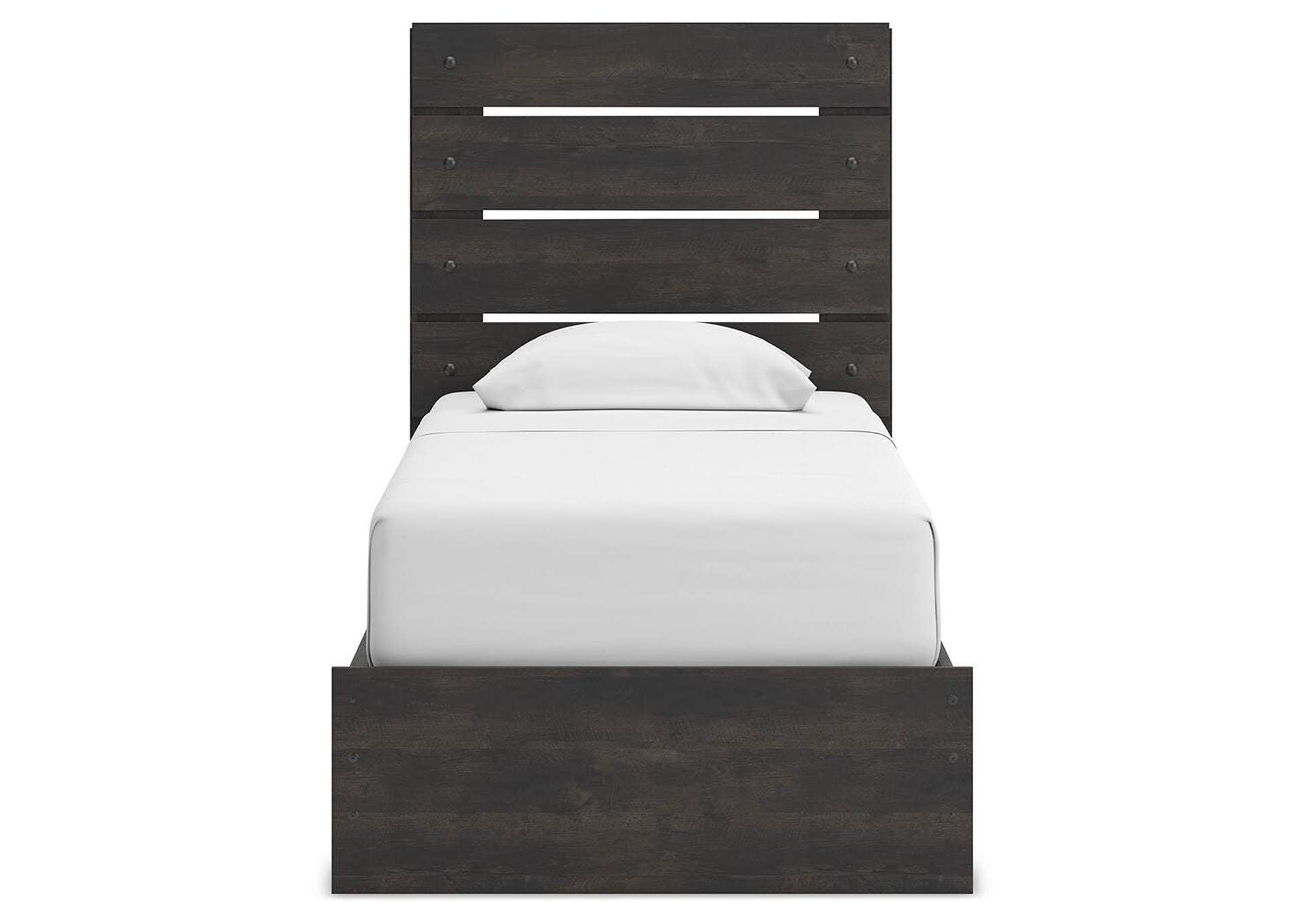 Delmorta Twin Panel Storage Bed and Dresser