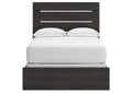 Delmorta Full Panel Bed and Dresser