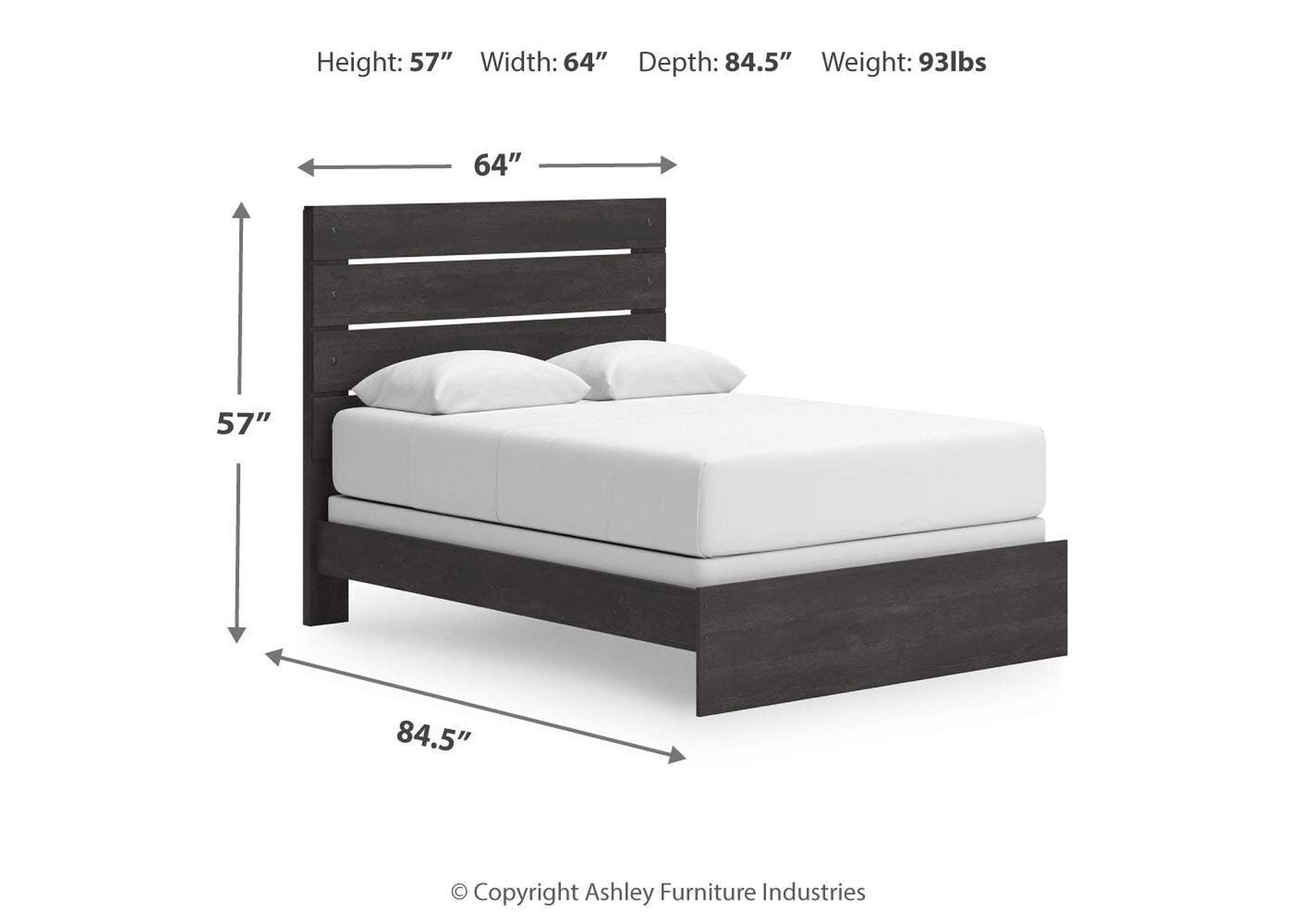 Delmorta Queen Panel Bed, Dresser, Mirror, Chest and 2 Nightstands dimensions