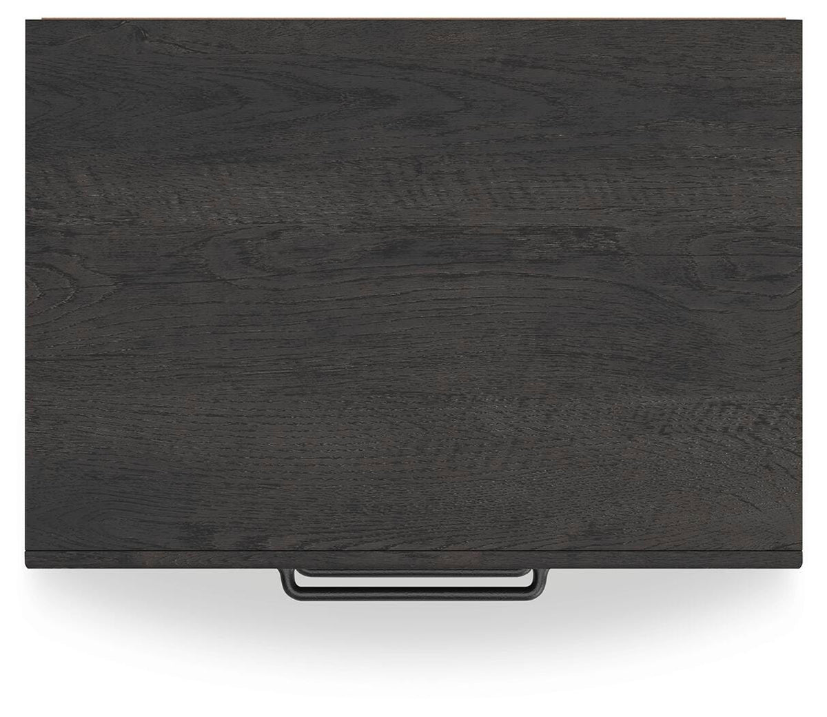 Hollivern Nightstand in Dark Gray, top view