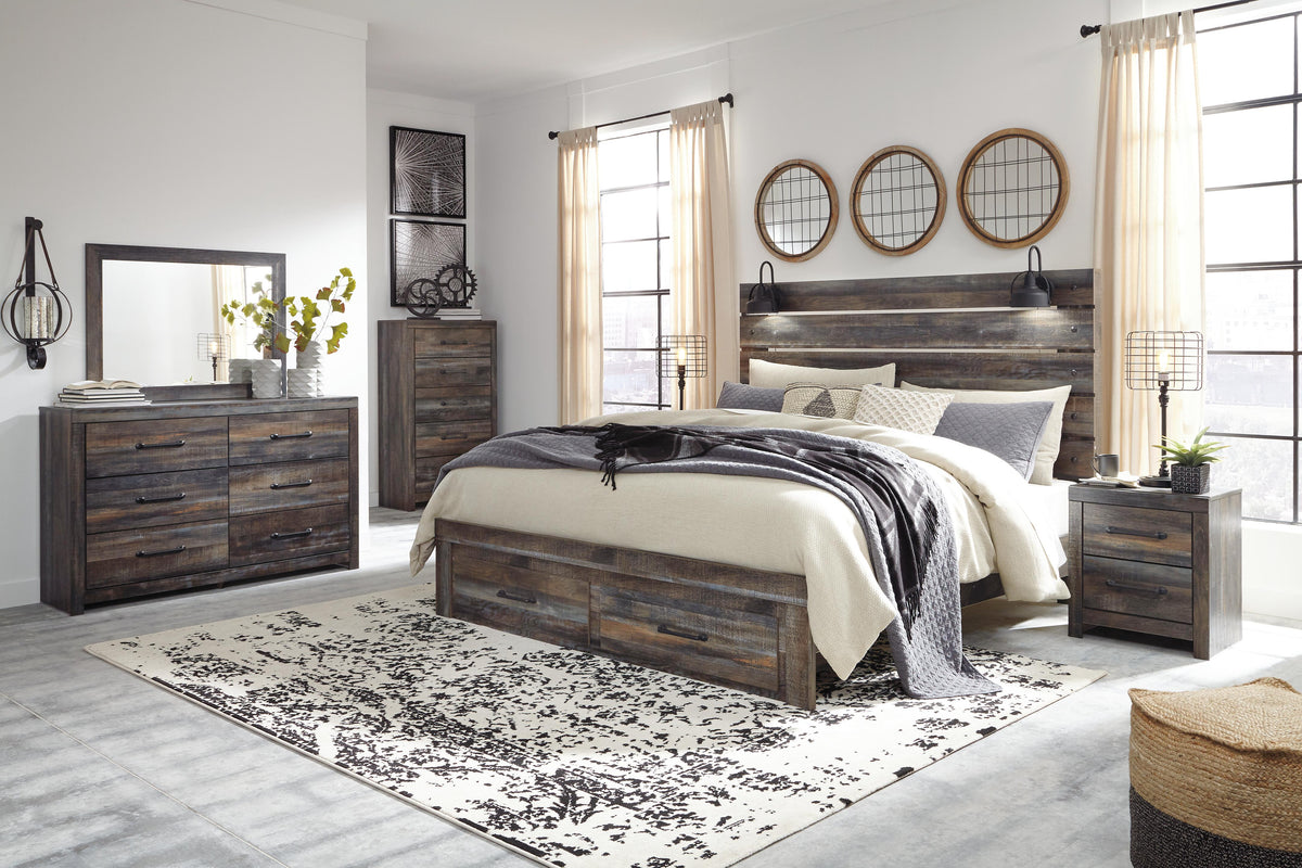 Drystan King Panel Bed with 2 Storage Drawers - image 4