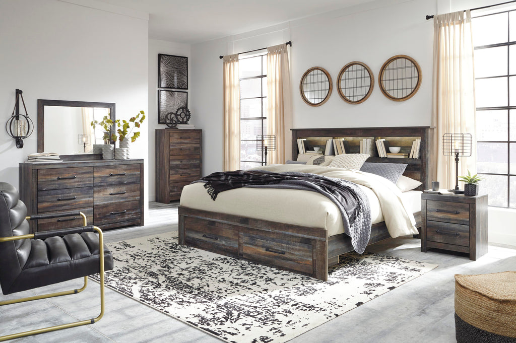 Drystan King Bookcase Bed with 2 Storage Drawers - image 4