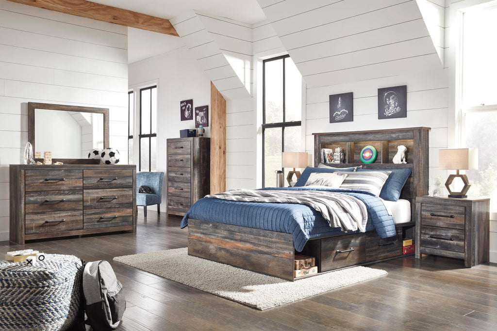 Drystan Full Bookcase Bed with 2 Storage Drawers - image 4