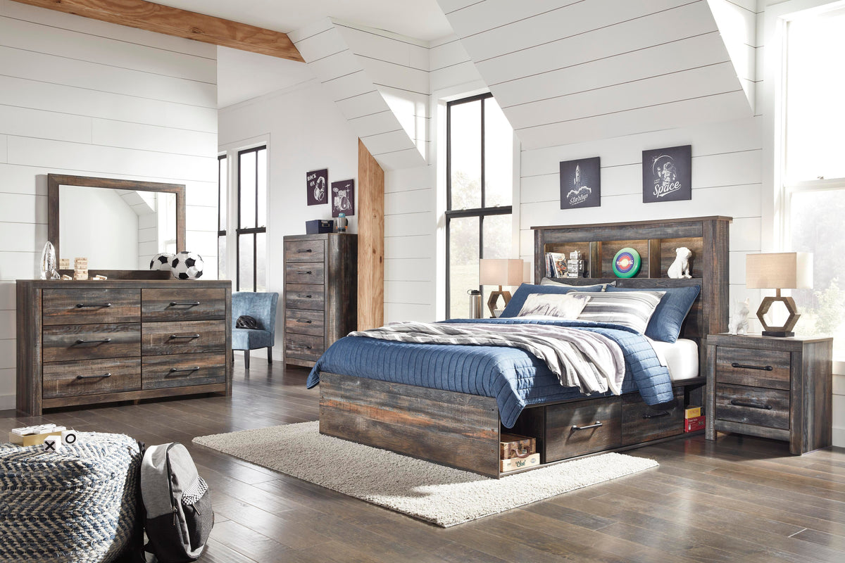 Drystan Full Bookcase Bed with 2 Storage Drawers - image 4