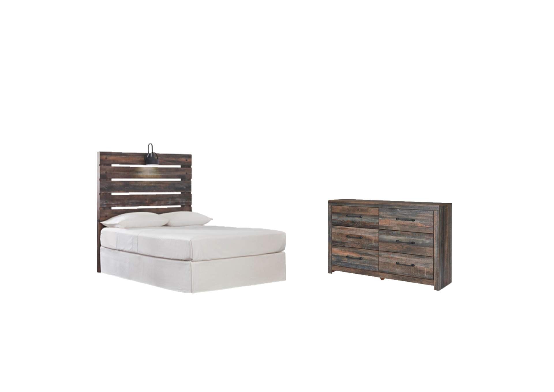 Drystan Twin Panel Headboard Bed with Dresser