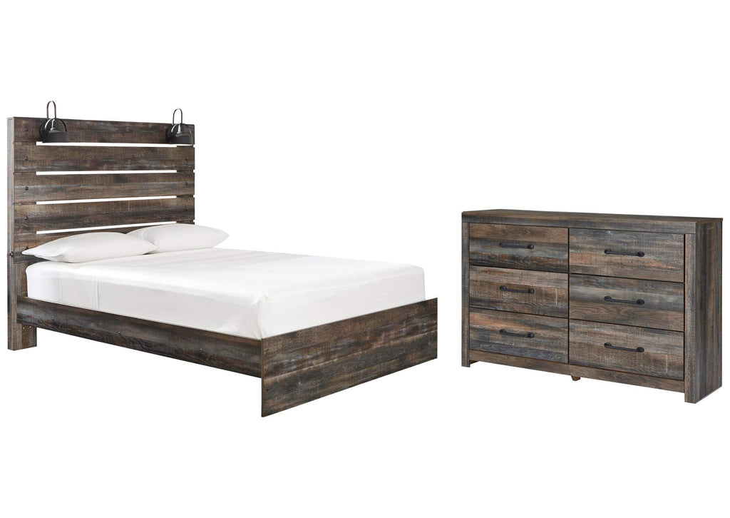 Drystan Queen Panel Bed with Dresser