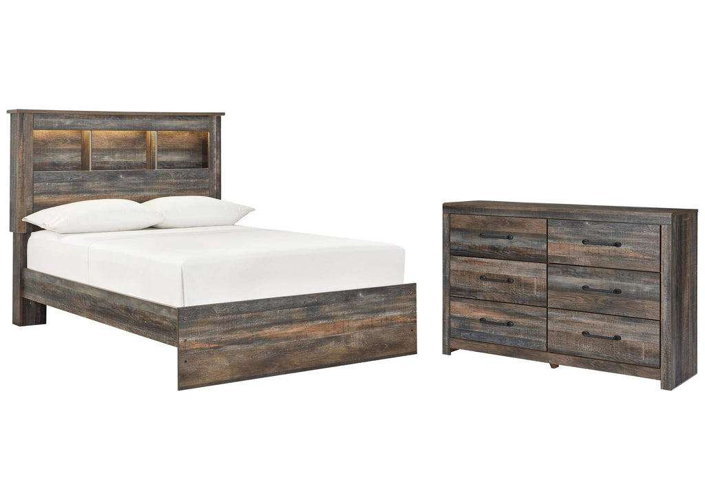 Drystan Full Bookcase Bed with Dresser
