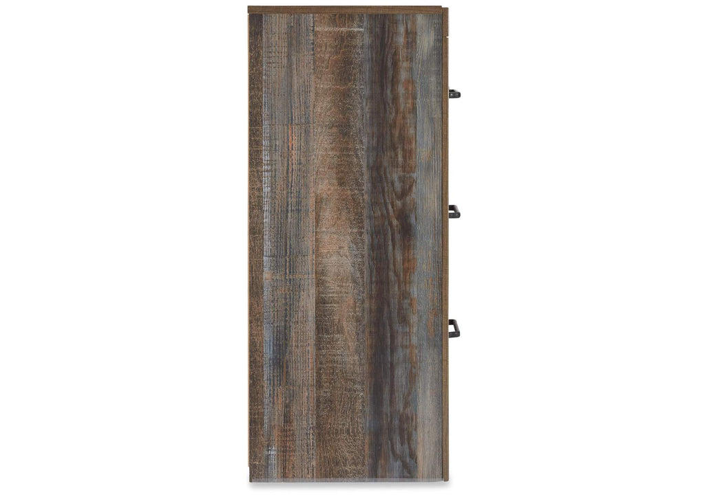Drystan Twin Panel Bed with Dresser and Nightstand side view