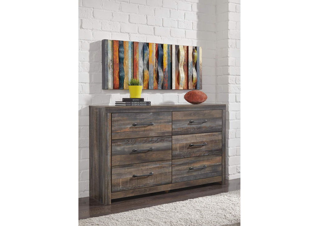 Drystan Queen Panel Headboard Bed with Dresser
