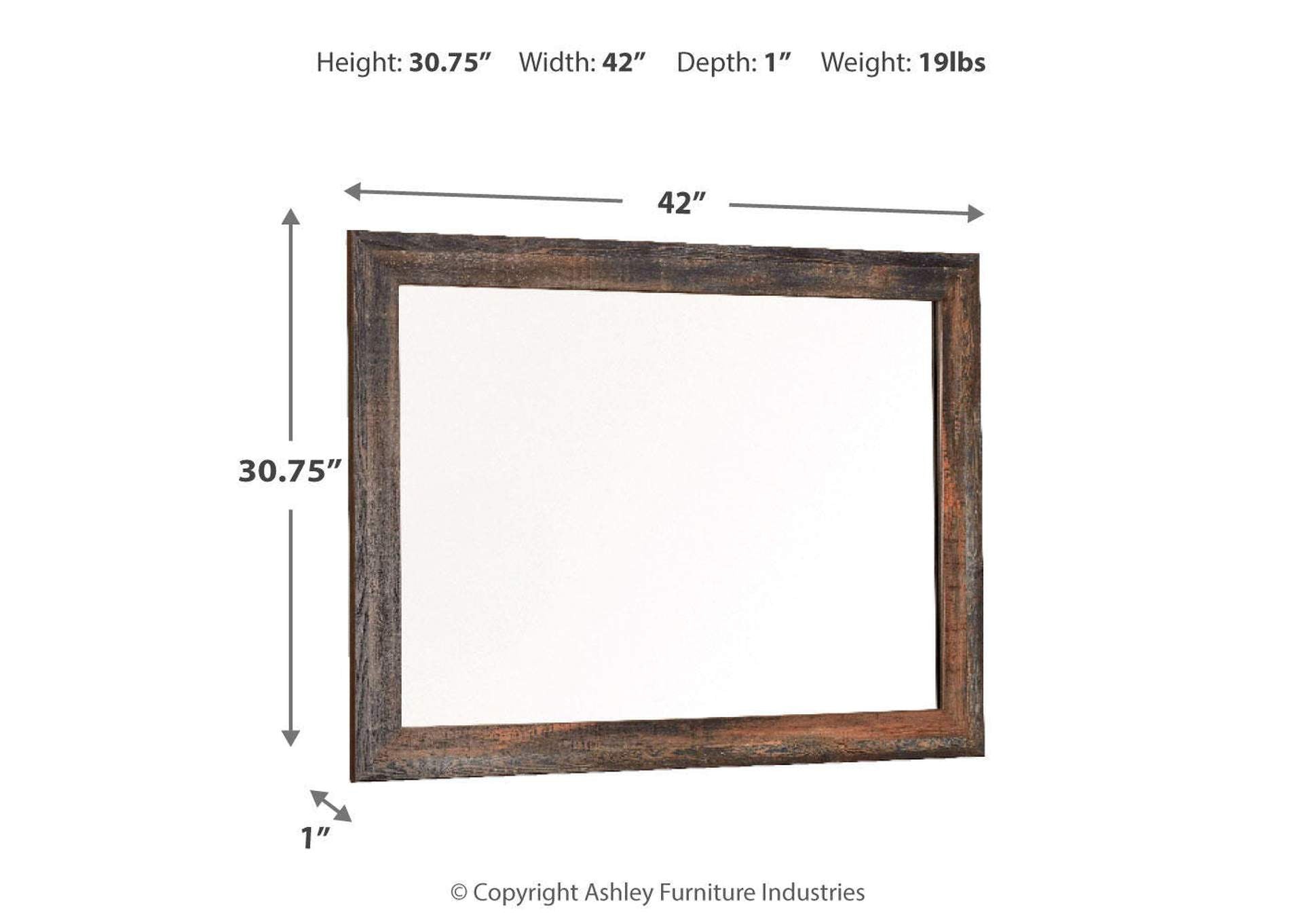 Drystan Bedroom Mirror dimensions