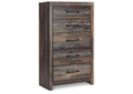 Cambeck King Panel Headboard Bed with Mirrored Dresser and Chest