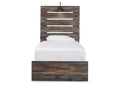 Drystan Twin Panel Bed with Nightstand