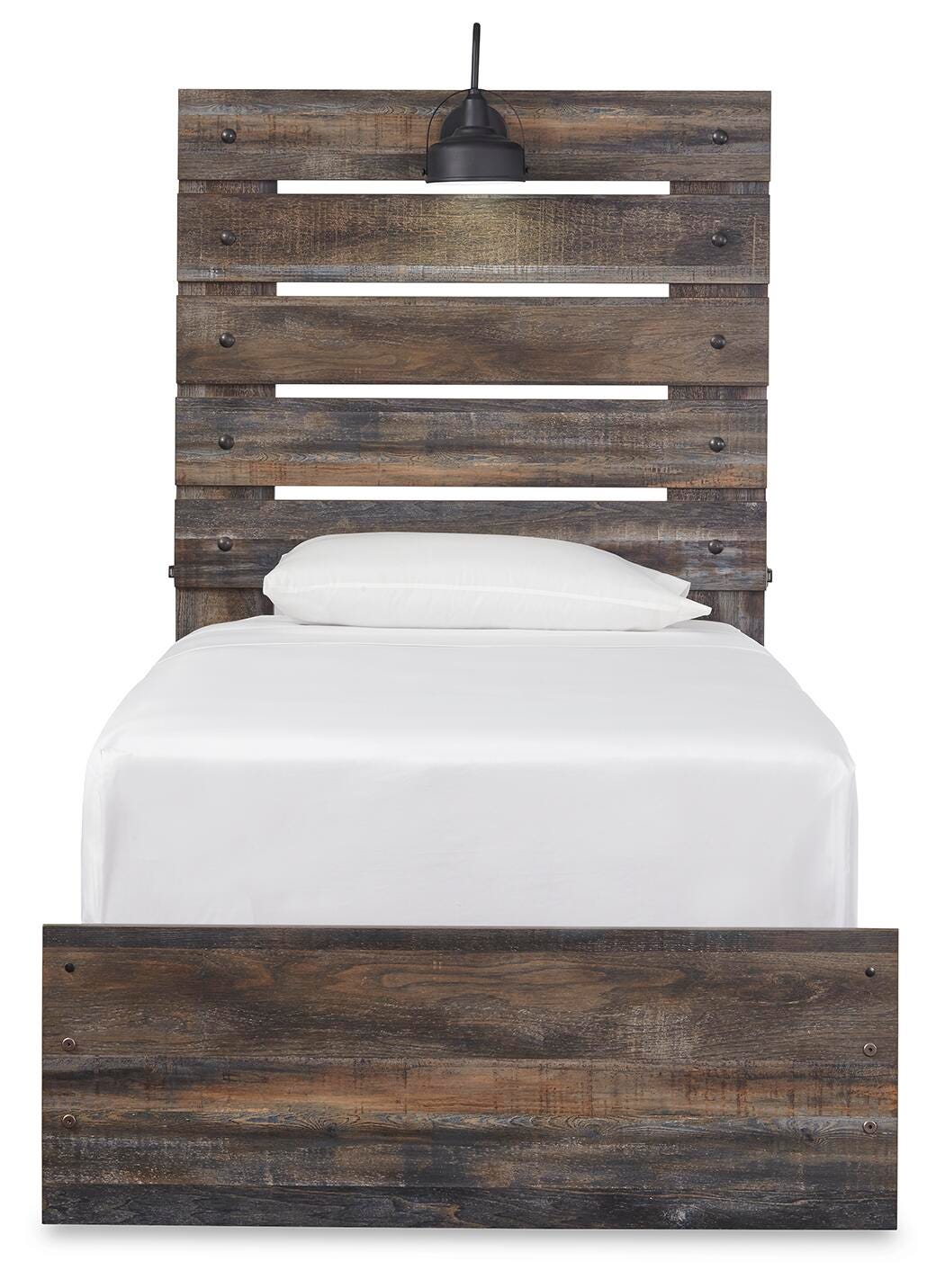 Drystan Twin Panel Bed in Multi, front view