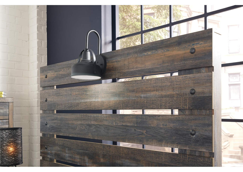 Drystan Full Panel Headboard Bed with Mirrored Dresser