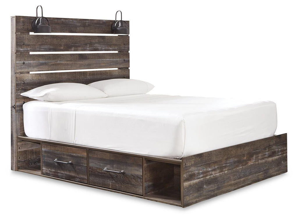 Drystan Queen Panel Bed with 2 Storage Drawers - image 2