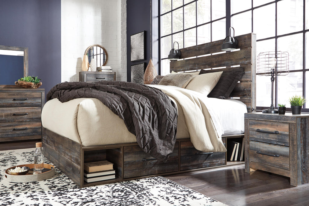 Drystan Queen Panel Bed with 4 Storage Drawers - image 4