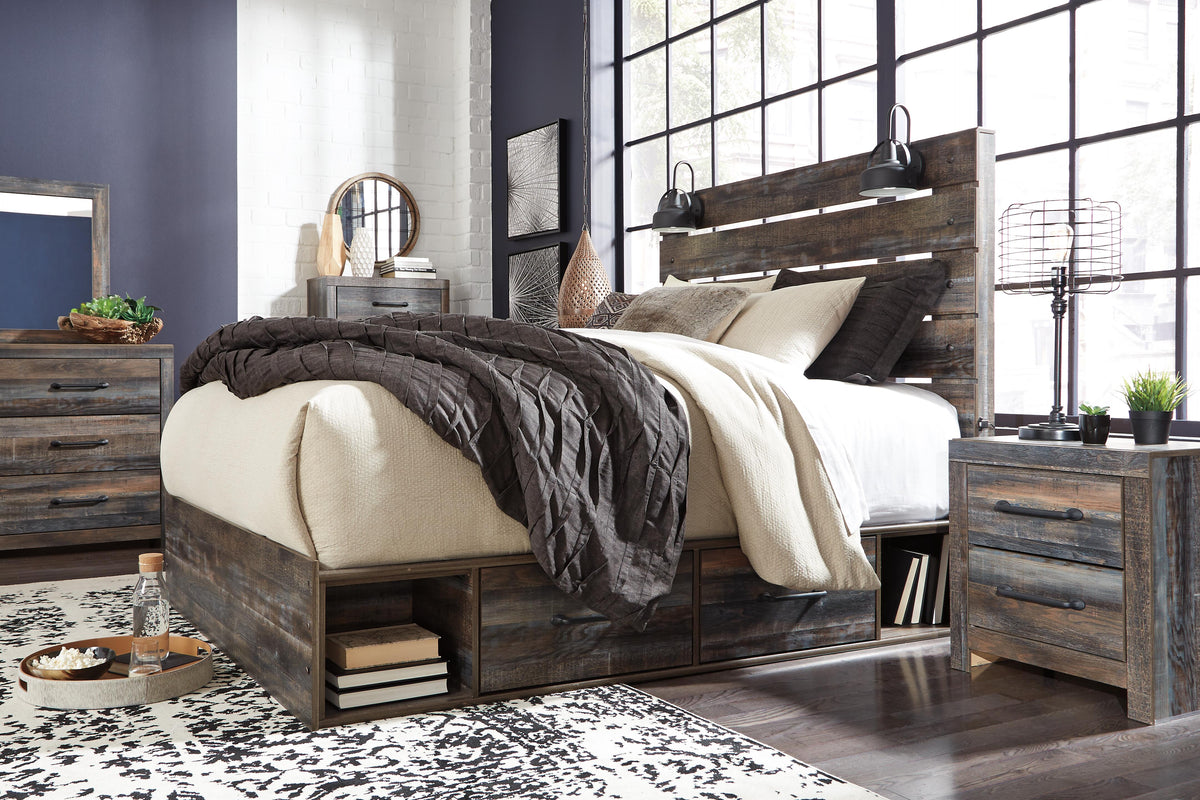 Drystan Queen Panel Bed with 4 Storage Drawers - image 4
