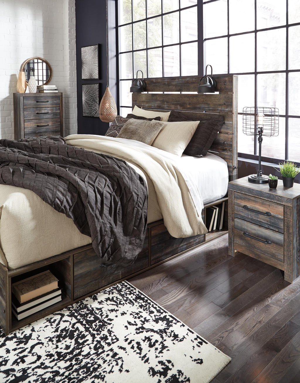 Drystan Queen Panel Bed with 4 Storage Drawers - image 5