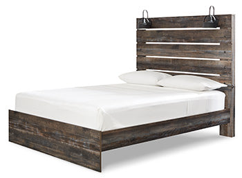Drystan Queen Panel Bed in Multi, angle view