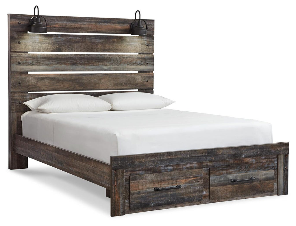Drystan Queen Panel Bed with 2 Storage Drawers - image 3