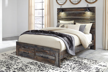 Drystan Queen Panel Bed with 2 Storage Drawers - image 1