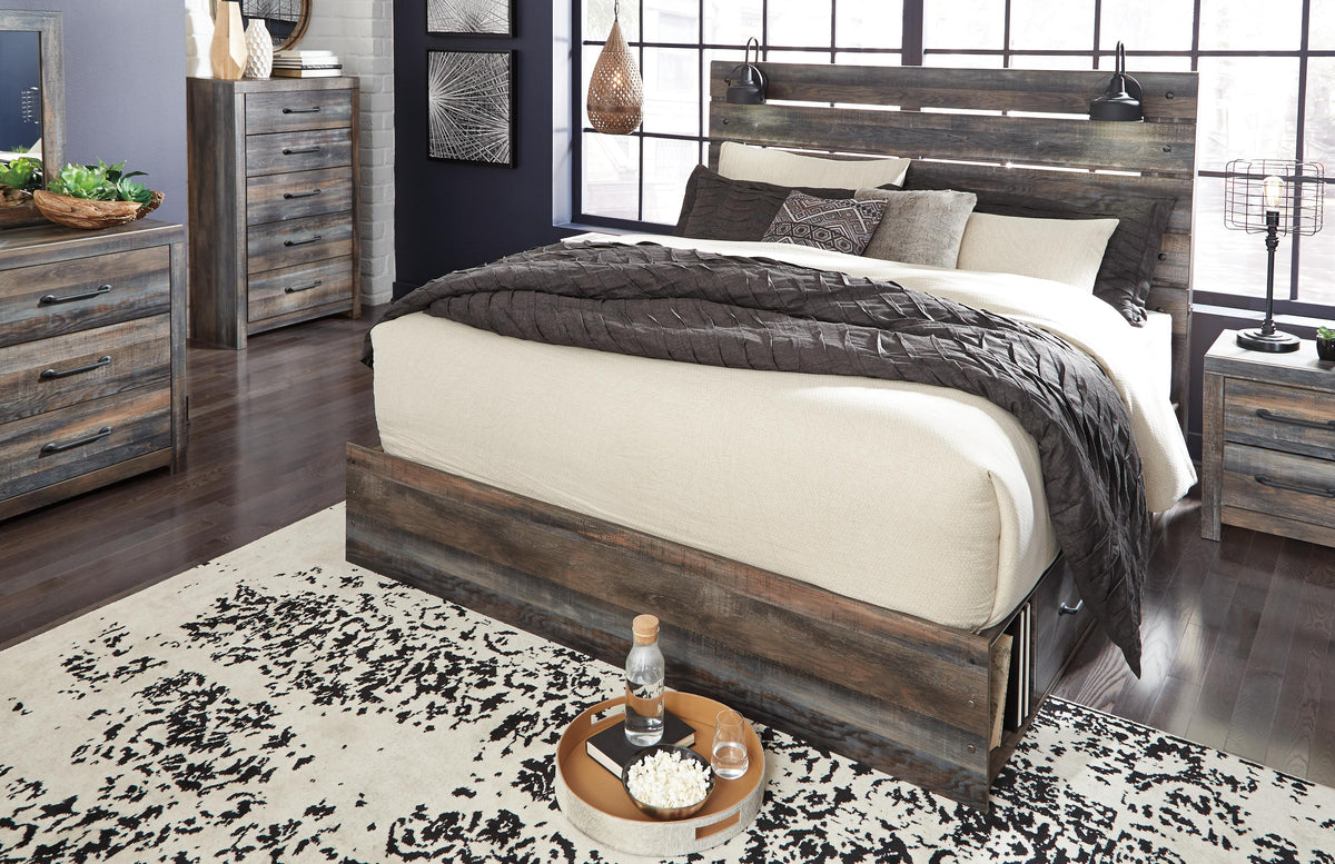 Drystan King Panel Bed with 4 Storage Drawers - image 5