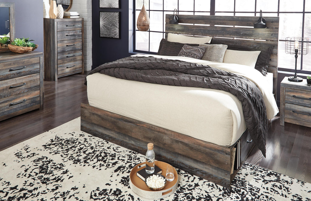 Drystan King Panel Bed with 2 Storage Drawers - image 3
