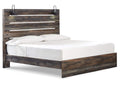 Drystan King Panel Bed with Mirrored Dresser and Chest