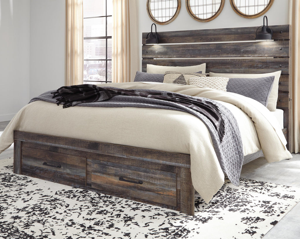 Drystan King Panel Bed with 2 Storage Drawers - image 2