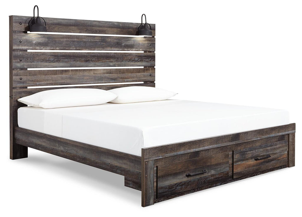 Drystan King Panel Bed with 2 Storage Drawers - image 3