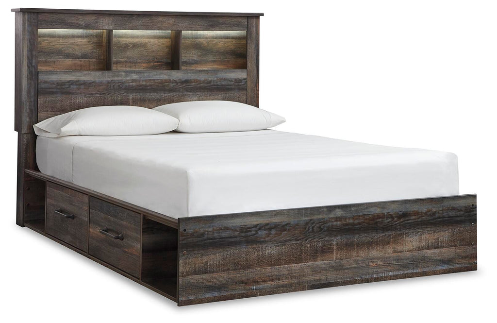 Drystan Queen Bookcase Bed with 4 Storage Drawers - image 2