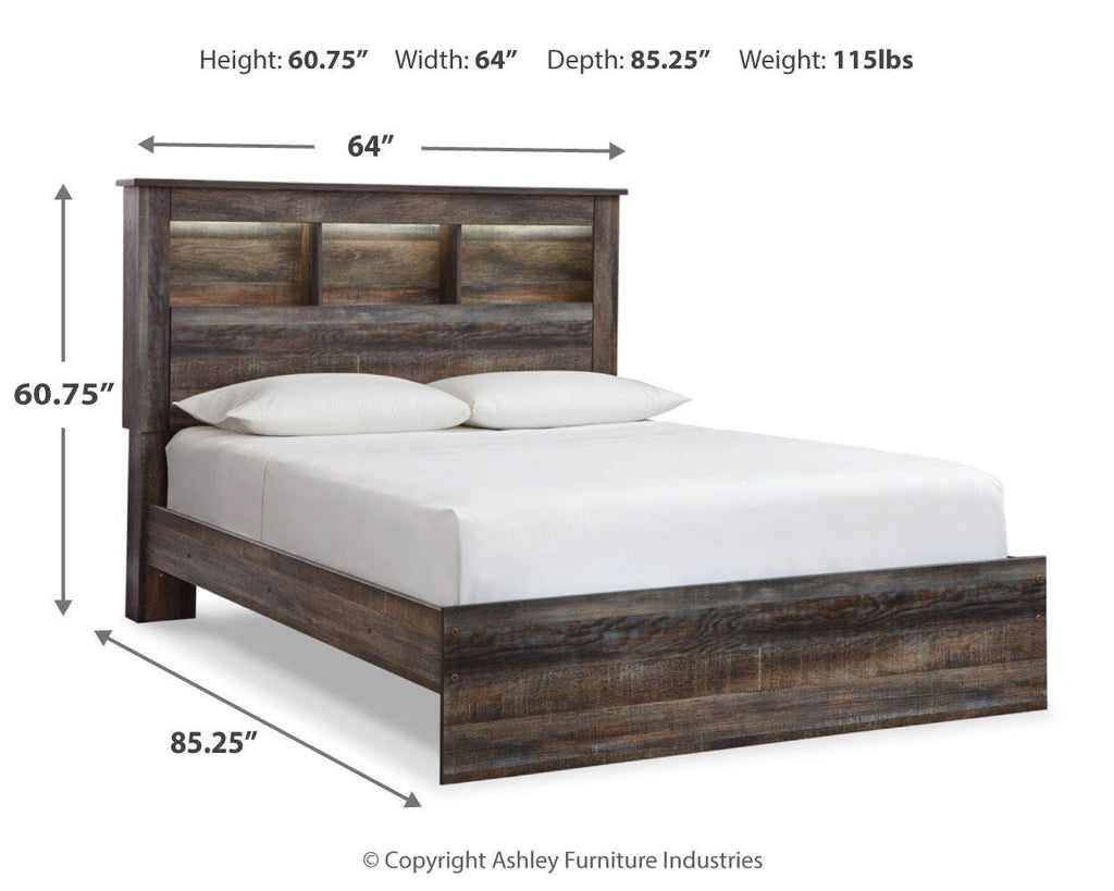 Drystan Queen Bookcase Bed in Multi, alternate view 5